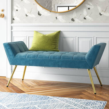 Canora Grey Krieg Genuine Leather Upholstered Bench Wayfair